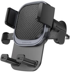BOROFONE Bh120 Delightful Szellőzőrácsra Rögzíthető Autós Telefontartó Fekete