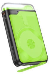 BOROFONE Bj69 Skillful Wireless Power Bank (magsafe Kompatibilis) Pd20w 10000mah Fekete-zöld - mobilehome