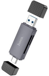 hoco. Hb45 Spirit Sd Kártyaolvasó Usb 2.0 / Type-c Grafit
