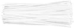 TOPEX Kábelkötegelő, gyorskötöző, 3, 6mm x 300mm, fehér, 100db (44E974)