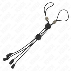 Kink Nipple Grip KINK - fekete részletekkel ellátott mellbimbó csipesz prémium kiegészítő - szexvital