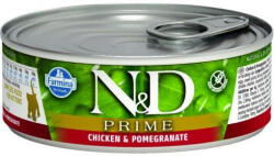 N&D Cat Prime Kitten csirke & gránátalma konzerv 6x70g