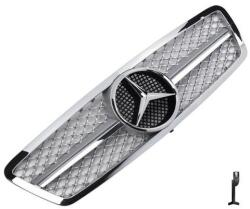  Mercedes Benz W203 króm - ezüst hűtőrács AMG stílusban