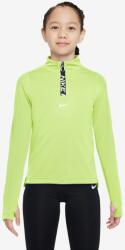 Nike Pro Girls Dri-FIT Long-Sleeve 1/2-Zip Top M | Unisex | Tricouri | Galben | FN9025-736