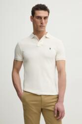 Ralph Lauren pamut póló sima, 710680784 - bézs M - answear - 39 990 Ft