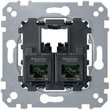 Schneider Electric Merten adatcsatlakozó dugalj betét UTP 2xRJ45 8(8) Cat6 falonkívüli süllyesztett Schneider - MTN4576-0002