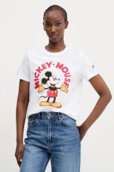 Desigual pamut póló MICKEY MOUSE női, fehér, 25SWTKAI - fehér L