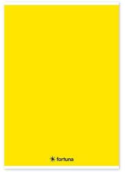 Fortuna Spirálfüzet vonalas FORTUNA Monocolor A/4 70 lapos sárga (01.02132) - fotoland