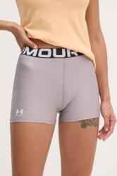 Under Armour edzős rövidnadrág Authentics szürke, nyomott mintás, közepes derékmagasságú - szürke L