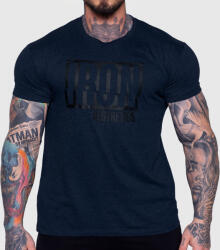 Iron Aesthetics Férfi póló Iron Aesthetics Slash, navy: L Sötétkék