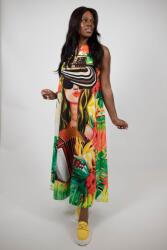 FashionLand ROCHIE LUNGA FARA MANECI CU BUZUNARE ELECTRIC CATHALEE TALIE UNICA Multicolora