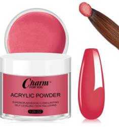SELA Pudră acrilică color 30g, autonivelantă, 10 Rose red, Sela