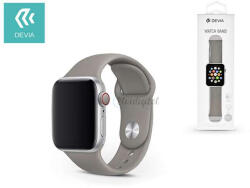DEVIA Apple Watch lyukacsos sport szíj - Devia Deluxe Series Sport Band - 38/40/41 mm - szürke