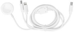 3in1 iPhone 8pin + Type-C + Apple iwatch mágneses töltőkábel Type-C csatlakozóval