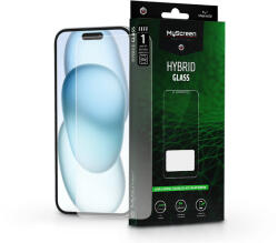 MyScreen Apple iPhone 15 Plus/15 Pro Max rugalmas üveg képernyővédő fólia - MyScreen Protector Hybrid Glass Green - átlátszó