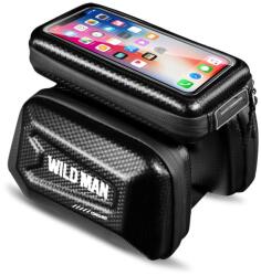 Wildman E6S biciklis telefon tartó / táska vízálló fekete 1.2L