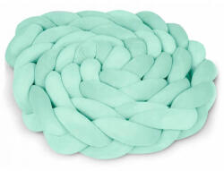 Ricokids Protectie laterala pentru patut, impletita, 3 m, Mint, Ricokids