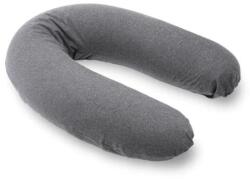 Doomoo Perna mare pentru gravide si bebelusi 3 in 1 Buddy, bumbac organic, Chine Anthracite, Doomoo