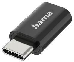 Hama Адаптер, Micro-USB - USB-C, USB 2.0, OTG, 480 Mbit/s (HAMA-300095) - megamag