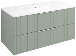 SAPHO Alsó szekrény, Sapho Cirasa mosdótartó szekrény 2 fiókkal, 99, 8x52x46 cm verde strip CR100-4444S - zuhanykabin