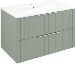 SAPHO Alsó szekrény, Sapho Cirasa mosdótartó szekrény 2 fiókkal, 79, 8x52x46 cm verde strip CR801-4444S - zuhanykabin