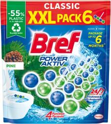 Bref Power Aktiv Pine WC frissítő 6 x 50 g (300 g) - shoperia