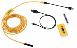  Mobilly endoscop F130 WiFi cu iluminare, rezoluție 1200p, cablu rigid cu lungimea de 3, 5m, galben