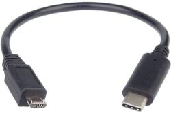SPB Software PremiumCord Adapter USB 3.1 csatlakozó C/male - USB 2.0 csatlakozó Micro-B/male, 0, 2m (kur31-02)