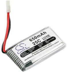 Cameron Sino Akkumulátor Cheerson Cx-30w, Syma V929 (ekv. Hubsan H107C-A24), 650 mAh (CS-LT118RX) - sunnysoft