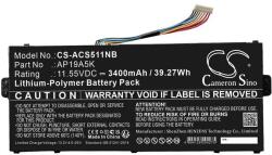 Cameron Sino Akkumulátor notebookhoz, Acer Aspire 5 A515-43, Chromebook Spin 511 R752t-N14n stb. , kapacitás 3400 mAh (CS-ACS511NB) - sunnysoft
