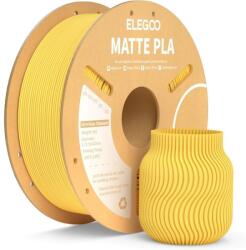 Elegoo PLA MATTE -1.75mm-1KG-Cardboard Spool-Sunshine Yellow (50.203.0255)