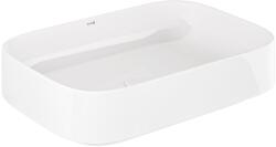 Kludi Resa S mosdó dugóval 60x40 cm négyszögletes mosdótálak fehér 58CW4043 (58CW4043)