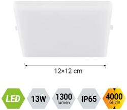 EMITHOR Agilo fehér LED beépíthető lámpa (EMI-63204) LED 1 izzós IP65 (63204)