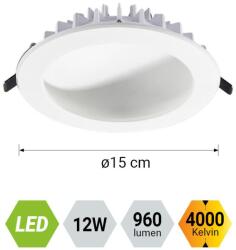 EMITHOR Domes fehér LED beépíthető lámpa (EMI-63219) LED 1 izzós IP20 (63219)