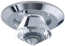 EMITHOR Elegant króm-átlátszó LED beépíthető lámpa (EMI-71017) LED 1 izzós IP20 (71017)