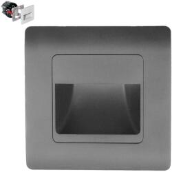 EMITHOR Step szürke-fehér LED lépcsővilágító lámpa (EMI-70439) LED 1 izzós IP20 (70439)