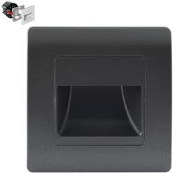 EMITHOR Step fekete-fehér LED lépcsővilágító lámpa (EMI-70438) LED 1 izzós IP20 (70438)