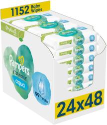 Pampers Harmonie Aqua nedves törlőkendő 24 x 48 db (81783737)