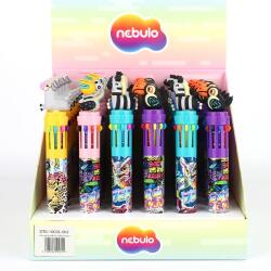 Nebulo Golyóstoll NEBULO 0, 7 mm 10 színű Safari (DTG-10COL-002) - vectraline