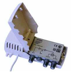 Terra Amplificator semnal TV CATV, 2 iesiri, 20db Terra AS039