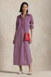 Ralph Lauren pamut ruha rózsaszín, maxi, oversize, 211959914 - rózsaszín 36