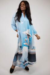 FashionLand ROCHIE MAXI CU BUZUNARE SI MANECA LUNGA LADY AND THE SEA TALIE UNICA Multicolora
