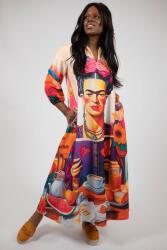 FashionLand ROCHIE MAXI CU BUZUNARE SI MANECA LUNGA ZEN FRIDA TALIE UNICA Multicolora