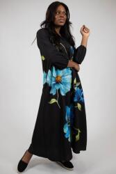 FashionLand ROCHIE MAXI CU BUZUNARE SI MANECA LUNGA BLUE ANEMONE TALIE UNICA Multicolora
