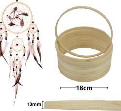 Fa karika álomfogóhoz, makraméhoz 18cm*1cm 10db/csomag
