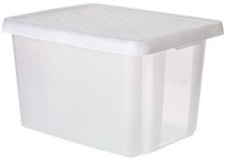 Keter Tárolódoboz, tetővel, 45 l, áttetsző, CURVER "Essentials (CSC45E) - bestoffice