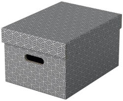 ESSELTE Tárolódoboz, M méret, ESSELTE "Home", szürke (628283) - bestoffice