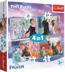 Trefl - Puzzle 4v1 Frozen - Krajina ľadu II - 1 - 39 piese