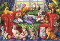 Trefl - Puzzle Cats on Sofa 1500 - 1 500 piese