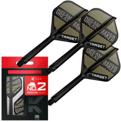 Target Darts toll si tija intr-un singur produs Target K-Flex Dimitri van Den Bergh, fluturas No2 si tija l (TRG410137)